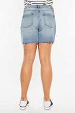 Load image into Gallery viewer, Kancan Full Size Raw Hem High Waist Denim Shorts