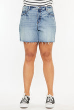 Load image into Gallery viewer, Kancan Full Size Raw Hem High Waist Denim Shorts