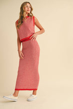 Load image into Gallery viewer, SWEATER SLEEVELESS TOP AND MAXI PENCIL SKIRT SET