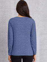 Load image into Gallery viewer, Round Neck Long Sleeve T-shirt