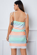 Load image into Gallery viewer, Striped V-Neck Mini Cami Dress