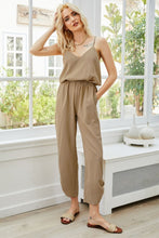 Load image into Gallery viewer, V-Neck Spaghetti Strap Sleeveless Jumpsuit