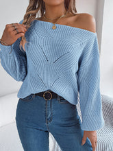 Load image into Gallery viewer, Openwork Long Sleeve Sweater