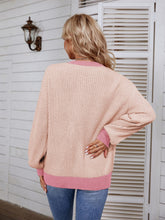 Load image into Gallery viewer, Decorative Button Round Neck Sweater