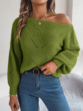 Load image into Gallery viewer, Openwork Long Sleeve Sweater