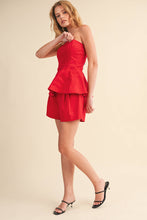 Load image into Gallery viewer, PEPLUM TUBE TOP AND SHORTS