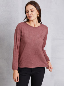 Round Neck Long Sleeve T-shirt