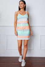 Load image into Gallery viewer, Striped V-Neck Mini Cami Dress