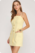 Load image into Gallery viewer, Tailored Button Front Lapel Mini Dress