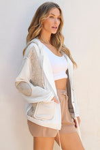 Load image into Gallery viewer, Drawstring Color Block Long Sleeve Jacket