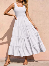 Load image into Gallery viewer, Tiered Smocked Wide Strap Dress