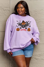 Load image into Gallery viewer, Simply Love Full Size HAPPY HALLOWEEN TRICK OR TREAT Graphic Sweatshirt