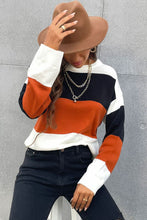 Load image into Gallery viewer, Perfee Longing For Fall Color Block Sweater