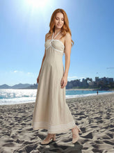 Load image into Gallery viewer, Rope-trim Maxi dress