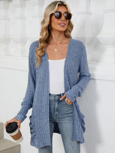 Load image into Gallery viewer, Pocketed Open Front Long Sleeve Cardigan