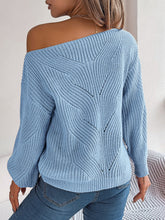 Load image into Gallery viewer, Openwork Long Sleeve Sweater