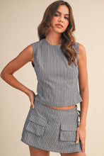 Load image into Gallery viewer, OPEN BACK WITH STRAP AND SKORT SET