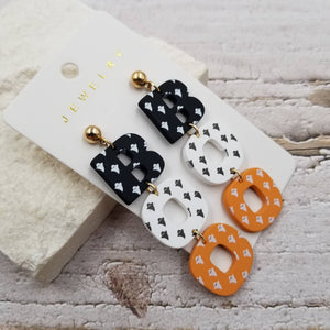 Halloween BOO Ghost Earrings