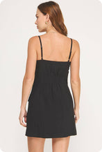 Load image into Gallery viewer, Tailored Button Front Lapel Mini Dress
