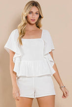 Load image into Gallery viewer, CP9916-Peplum Style Romper: LAVENDER / L