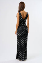 Load image into Gallery viewer, Chic Mesh Polka Dot Maxi Dress