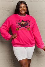 Load image into Gallery viewer, Simply Love Full Size HAPPY HALLOWEEN TRICK OR TREAT Graphic Sweatshirt