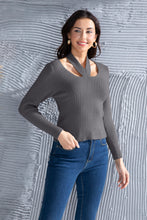 Load image into Gallery viewer, Halter Neck Long Sleeve Sweater