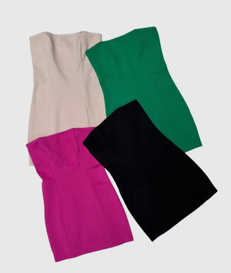 Ponte Basic Tube Mini Dress