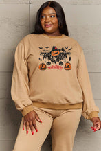 Load image into Gallery viewer, Simply Love Full Size HAPPY HALLOWEEN TRICK OR TREAT Graphic Sweatshirt