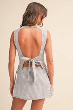 Load image into Gallery viewer, OPEN BACK WITH STRAP AND SKORT SET