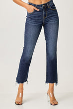 Load image into Gallery viewer, Risen Full Size Frayed Hem Cropped Straight Jeans