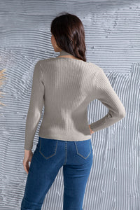 Halter Neck Long Sleeve Sweater