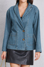 Load image into Gallery viewer, Pocketed Button Up Denim Jacket