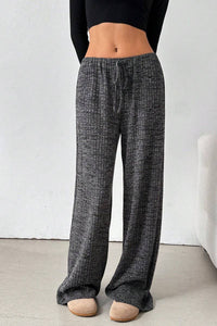Summer Striped Drawstring Pants