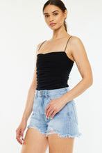 Load image into Gallery viewer, Kancan Raw Hem Distressed High Waist Denim Shorts