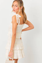 Load image into Gallery viewer, Smocked Ruffle Mini Dress: SKY BLUE / L