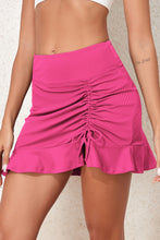 Load image into Gallery viewer, Ruched Elastic Waist Swim Skirt