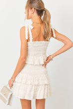 Load image into Gallery viewer, Smocked Ruffle Mini Dress: SKY BLUE / L