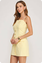 Load image into Gallery viewer, Tailored Button Front Lapel Mini Dress