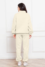Load image into Gallery viewer, Half Zip Long Sleeve Sweatshirt and Pants Set