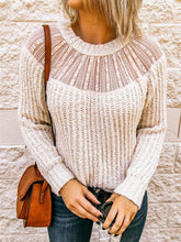 Load image into Gallery viewer, Round Neck Rib-Knit Sweater