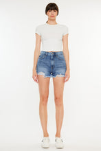 Load image into Gallery viewer, Kancan Distressed Raw Hem High Waist Denim Shorts