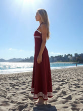 Load image into Gallery viewer, Rope-trim Maxi dress