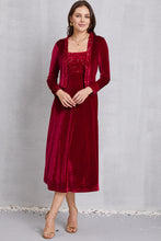 Load image into Gallery viewer, Sequin Long Sleeve Midi Dress