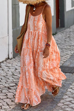 Load image into Gallery viewer, Printed Scoop Neck Maxi Cami Dress