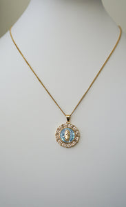Gold Virgin Mary Neclace