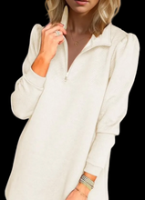 Load image into Gallery viewer, Textured Quarter Zip Long Sleeve