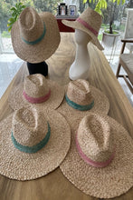 Load image into Gallery viewer, Braided Leaf Strap Embridery Straw Hat