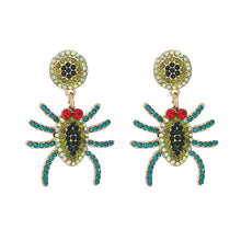 Load image into Gallery viewer, Spider Rhinestone Alloy Earrings