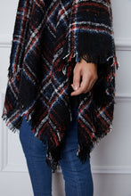 Load image into Gallery viewer, Turtleneck Plaid Raw Hem Sweater